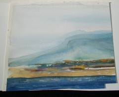ANN KLOPPENBURG – ‚Mullaghmore Beach‘ – Watercolor Painting – Canada – C. 1990’s