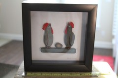Framed rock art. Artist out of Oregon. In excellent condition.