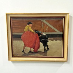 Mid-Century Framed Carlo Ciappa Oil on Canvas Original Painting Signed