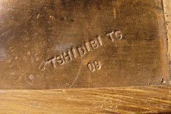 African Relief painting on copper signed by the Congolese artist Guycha Tshidibi