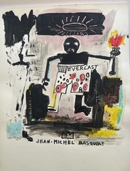 2 X Jean Michel Basquiat Original Painting Drawings Graffiti Street Art NYC F67