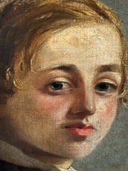 ANTIQUE 19TH CENTURY ENGLISH EUROPEAN OIL PAINTING OLD BRITISH PORTRAIT UK 1800s