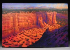 Gorgeous! Joe A. Oakes Grand Canyon Gorge Western Landscape Acrylic Painting