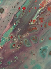 Cosmic Current Original Abstract Resin Fine Art Painting on Wood Panel Thick