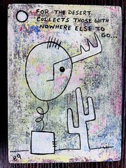 e9Art 5×7 ‚for the desert collects those with nowhere else to go…‘ outsider