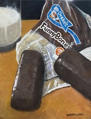 Original Painting Impressionist/Realist New Still Life Snack Food Funny Bones