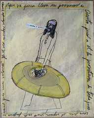 exile CUBAN raft PAINTING refugee 1998 JULIO ANTONIO PEREZ Neo-expressionism