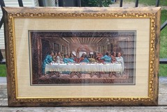 The Last Supper Aluminum 3D Behind Plastic. Framed. Pre-owned. Great Condition.