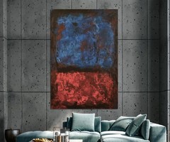 64”X44” Mark Rothko ￼style canvas ￼painting Acrylic,Abstract, Modern,X Large