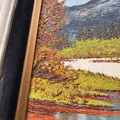 Vintage 60’s Marthy Cane Original Oil Painting Framed On Masonite Board-18X16”