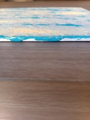 original acrylic abstract painting on canvas signed