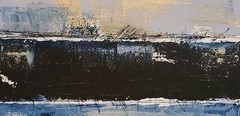 No.636 Original Abstract Modern Minimal Texturd Art Painting By K.A.Davis