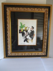 Guy Buffet (1943-2023) signed original watercolor 15 x 11 „I Did it My Way“