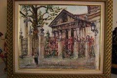 FRAMED ORIGINAL OIL EL TEMPLETE COLONIAL OLD HAVANA, CUBA ARTIST: HECTO VIDAL