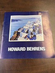 Original Huge HOWARD BEHRENS Oil Painting Grecian Harbor Estate Fresh