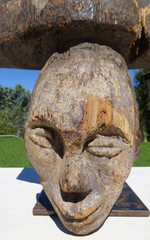 Idoma statue on board 78 cm Nigeria African Art