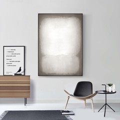 Hand Painted High-end Oil Painting Light Luxury Gray White Decorative Painting