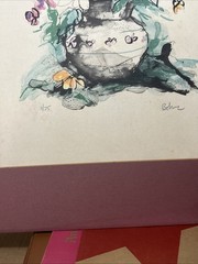 Painting floral watercolor Bohr signed 3/25, Still Life 18×24″, matted, Unframed