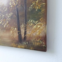Radiant Autumn Forest Original Oil Painting Impressionist Landscape Wall Art