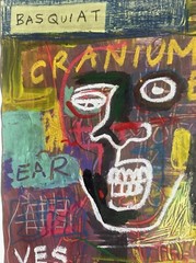 Basquiat Jean Michel Artwork NYC Signed Original Painting Artwork Graffiti A45