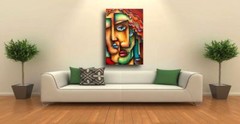 Art figurative Modern portrait painting „Mixed Emotions“ Mix Lang Original a