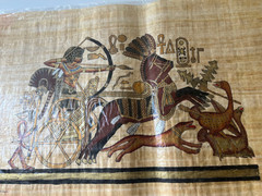 Papyrus Egyptian Handmade Vintage Hand Painted Art Paper 2 SETS PAPYRUS