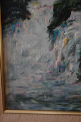 FRAMED SIGNED ORIGINAL OIL CARONI RIVER LANDSCAPE, VENEZUELA ARTIST: HECTO VIDAL