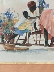 Charleston „Flower Ladies“ Framed Print Artist Signed Ann Nicholls Williams