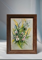 Original Signed Watercolor Painting. Floral. Roses. Pink. Wall art. Bouquet.