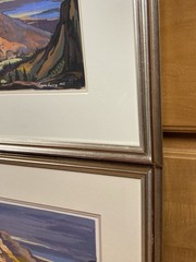 RARE Louie Ewing „Navaho Butte“ Original Gouache Painting & Serigraph Fine Art