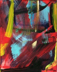FINELLI ORIGINAL Acryllic Painting High Art Modern Collectible 11×14 COA G8M