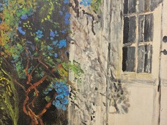 No.: 989 oil painting artwork frame picture painting oil painting city landscape
