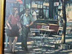 Harry E Buckley 02 „Parisian Scene XXIII“ Oil Painting – Signed And Framed