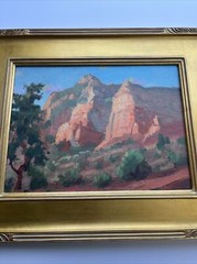 American Impressionism Painting Sedona Landscape Silvio Silvestri Listed Artist
