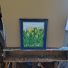 Original Watercolor Painting „Lance Leaf Coreopsis“ 8 X 10 By Timothy Designs