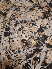 Original Abstract Action Painting jackson pollock style signed art decor paint