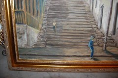 FRAMED ORIGINAL OIL CALLE DE PADRE PICO, SANTIAGO DE CUBA ARTIST: HECTO VIDAL