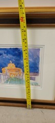 Watercolor of The Mausoleum of Hadrian Castel Sant’Angelo Rome Italy