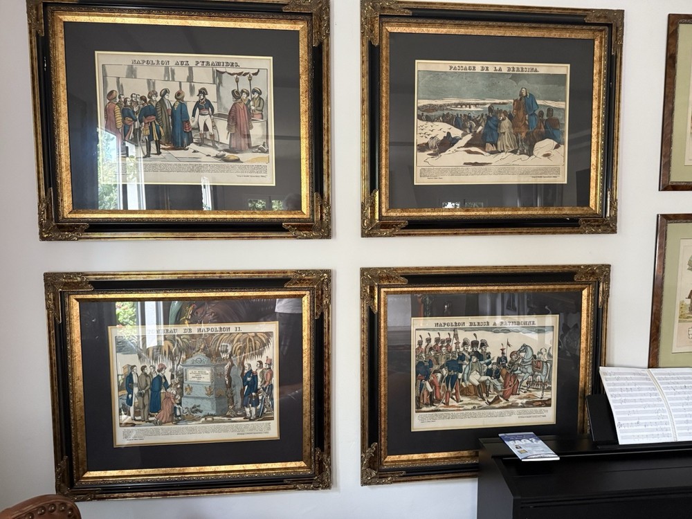 One of four Napoleon life story prints. One or all four. Price is for one c 1830