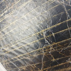 Hand Painted Paper 5×7 Art/Craft Gold Black Midnight Thunder by Pizazz