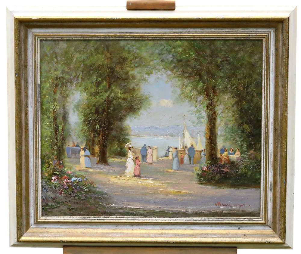 Heinz Jürgen Menzinger Seascape Oil Painting on Canvas, Signed, Framed