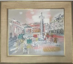 Charles Cobelle “Paris Scene” oil on canvas
