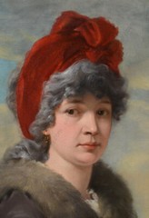 Josef Abel (1764-1818) „Viennese Actress Maria Anna Adamberger“, oil painting