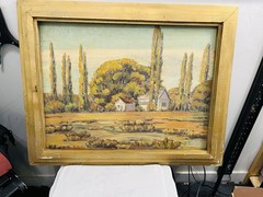 Marvin Andelin Farm House Painting. Read Description.