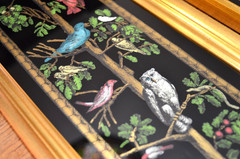 Pair of Late 19th Century Neoclassical Reverse Paintings on Glass Roman / Greek