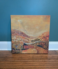Kemp “ Jeweled Fields“ Artwork On Canvas