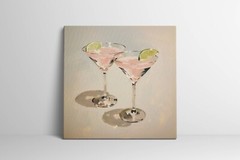 Martini Art, Trendy Cocktail Painting Art Poster, Bar Cart Decor, Kitchen Art