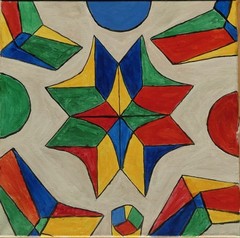 „Colour Circle and Chairs“ – 40 x 40cm – 2025 – OOAK