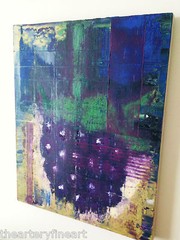 AARON FINK ‚Blackberry‘, 1992 SIGNED Oil on Linen Painting 30″ x 24″ Exc. Cond.