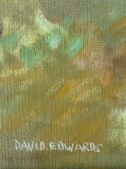 David Edwards VTG 1970’s Floral Fruit Still life Impressionism Abstract Painting